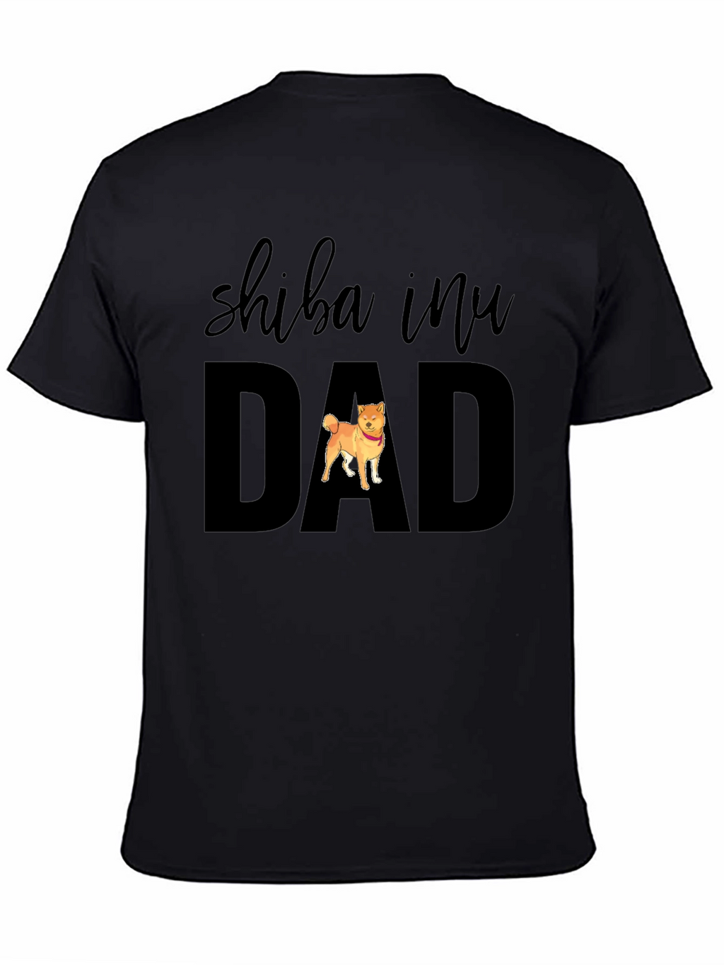 Shiba Inu Dad T-Shirt - Black Dog Lover Tee