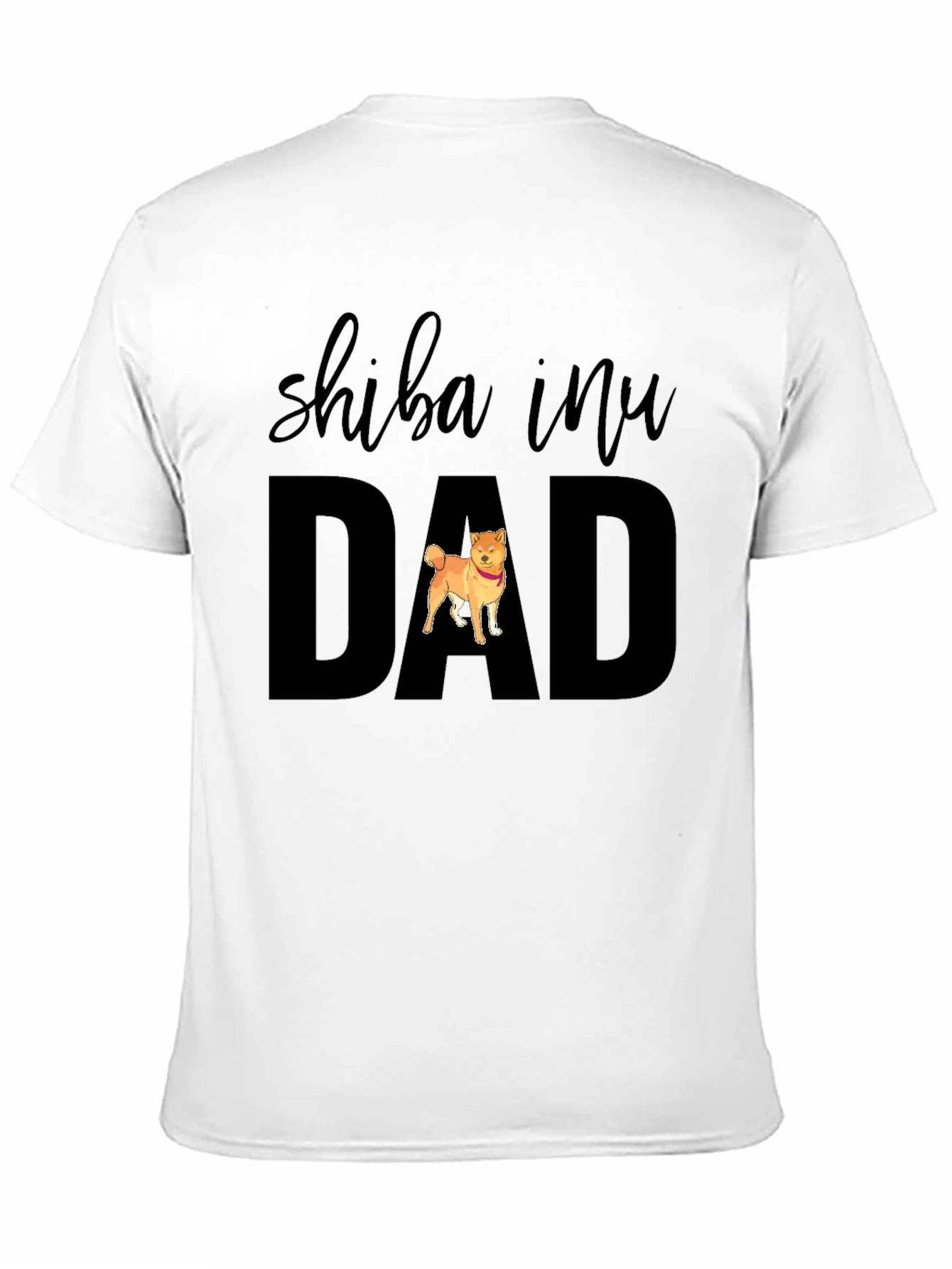 Shiba Inu Dad T-Shirt - Black Dog Lover Tee