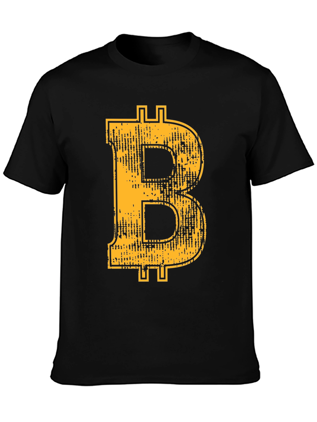 Bitcoin Logo Graphic Black T-Shirt