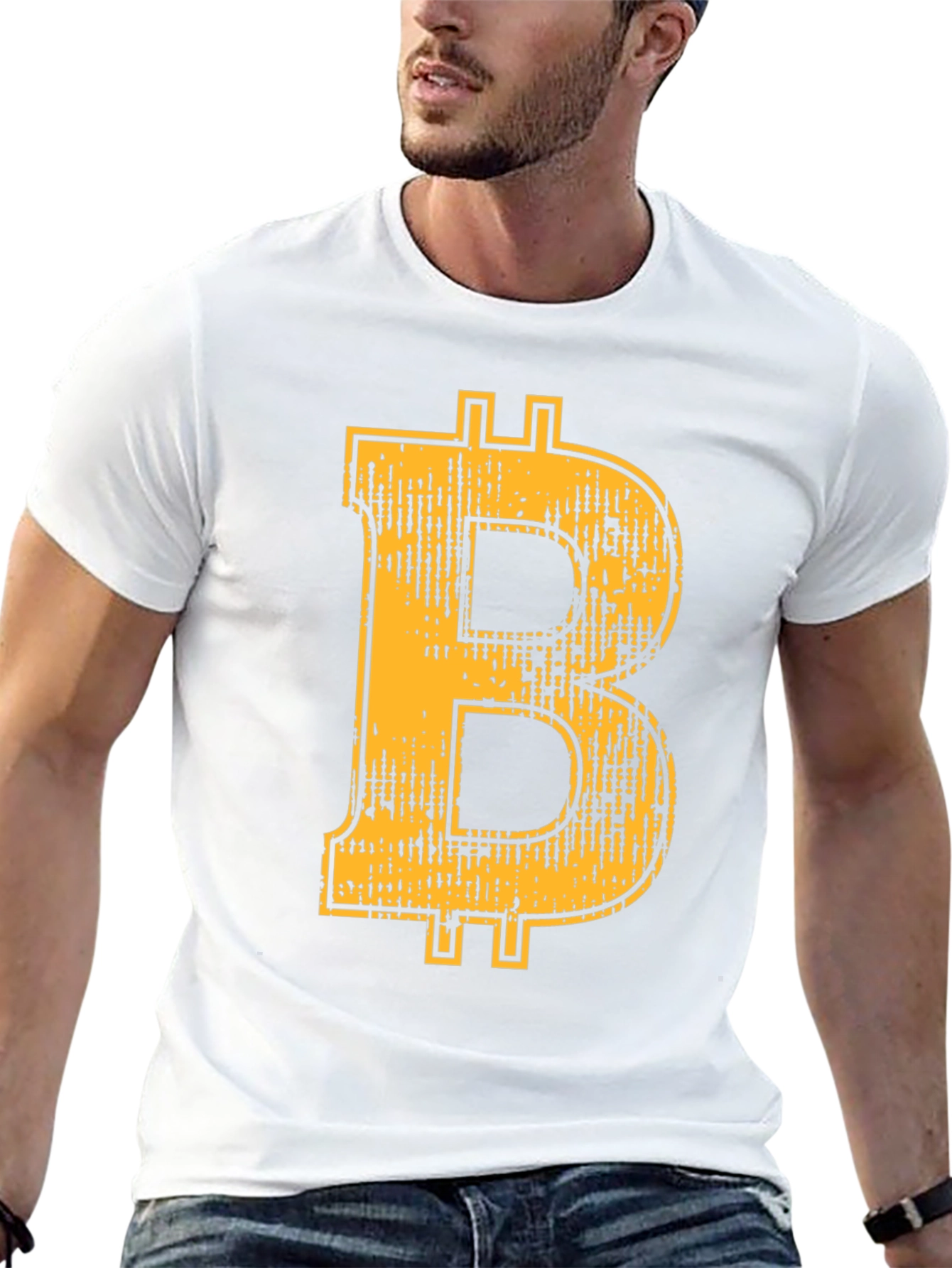 Bitcoin Logo Graphic Black T-Shirt