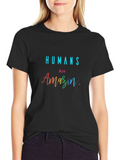 Humans Are Amazing Graphic Tee - Black