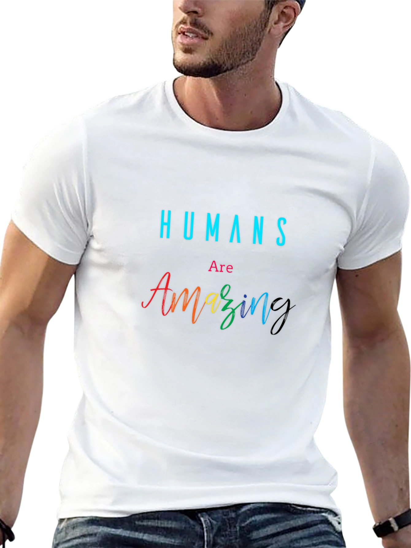 Humans Are Amazing Graphic Tee - Black