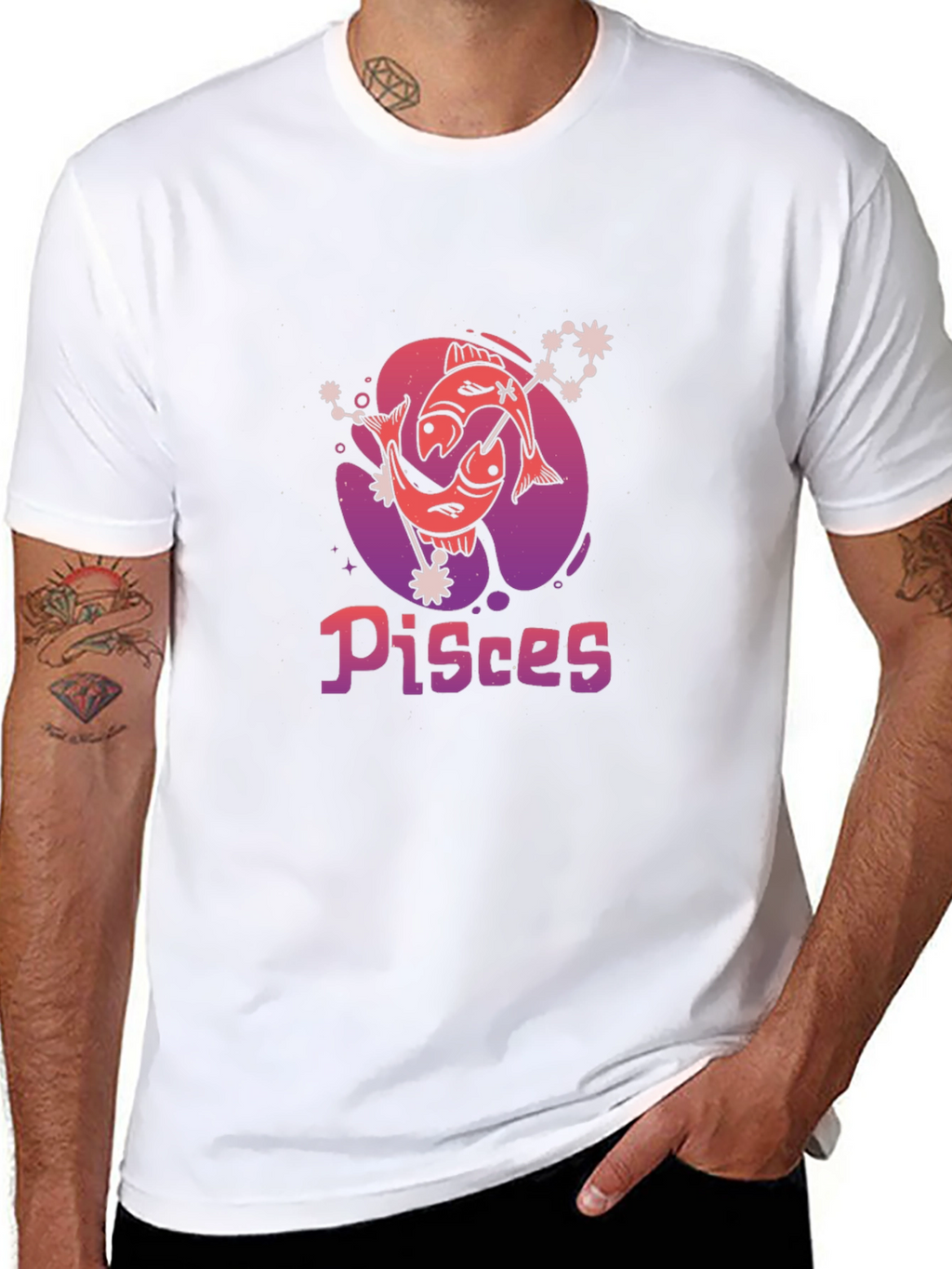 Pisces Zodiac Graphic Tee
