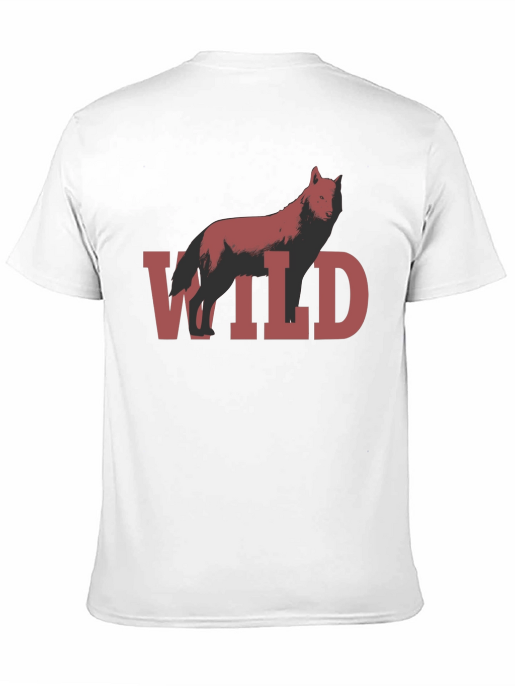 Wild Wolf Graphic T-Shirt - Black
