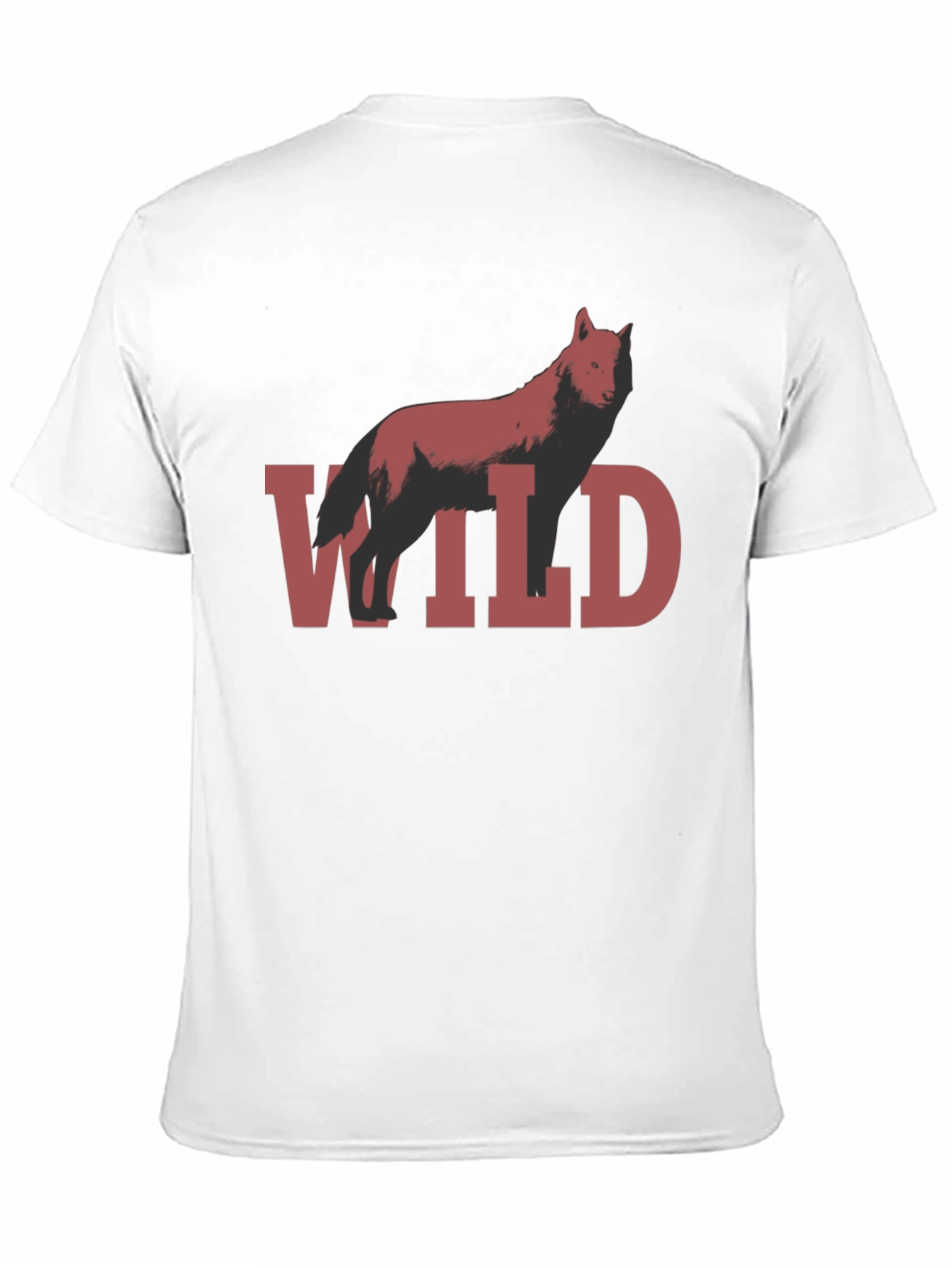 Wild Wolf Graphic T-Shirt - Black