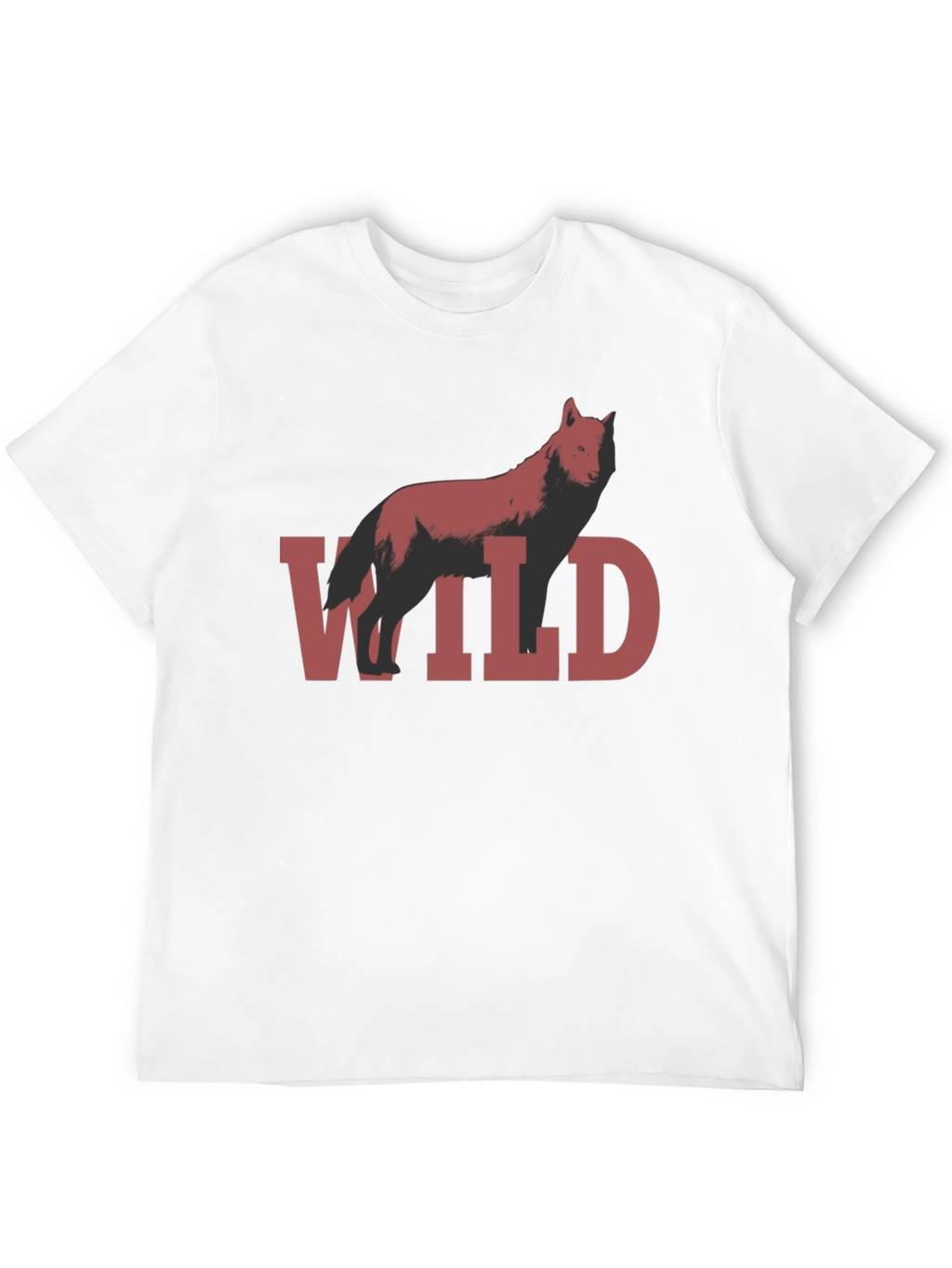 Wild Wolf Graphic T-Shirt - Black