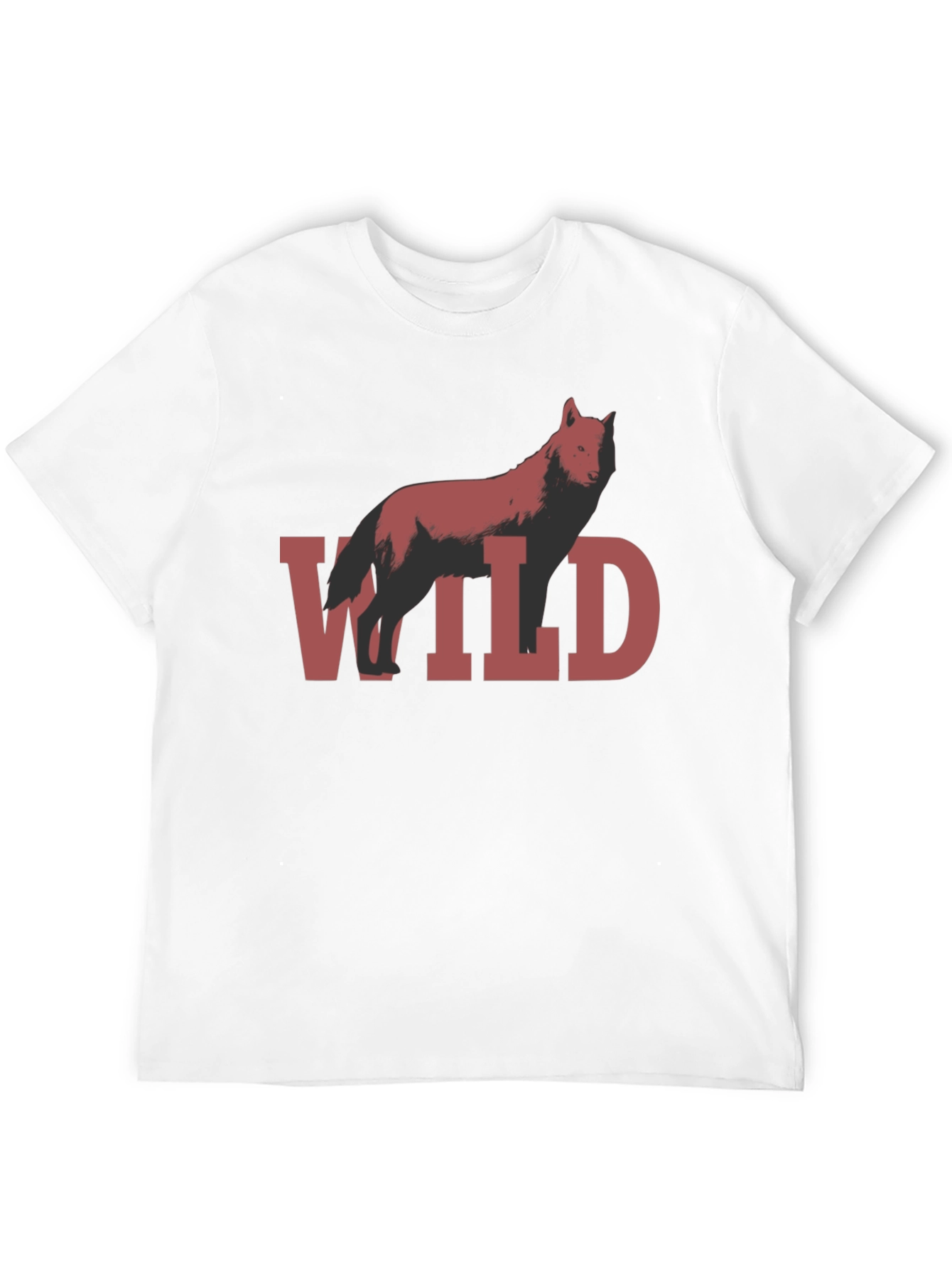 Wild Wolf Graphic T-Shirt - Black