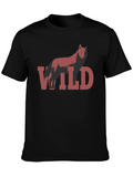 Wild Wolf Graphic T-Shirt - Black