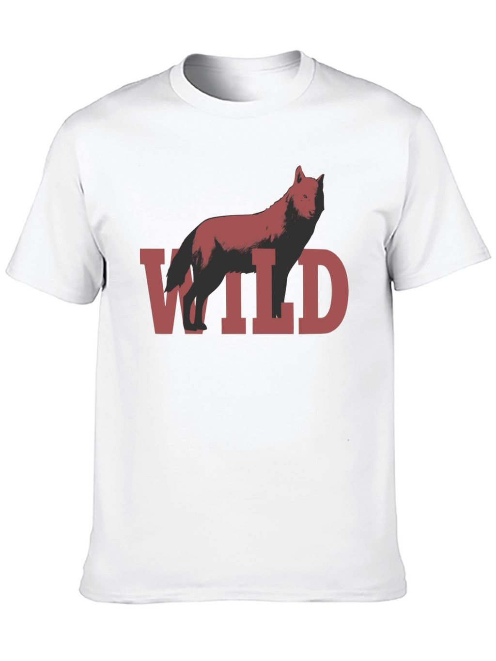 Wild Wolf Graphic T-Shirt - Black