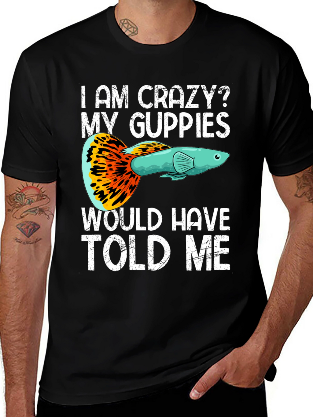 Crazy Guppies T-Shirt - Fish Lover Apparel