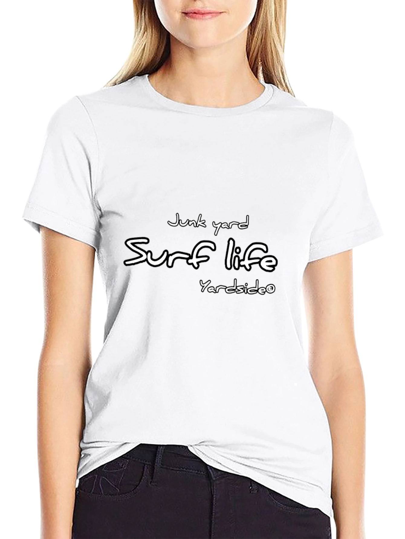 Junk Yard Surf Life Black Tee