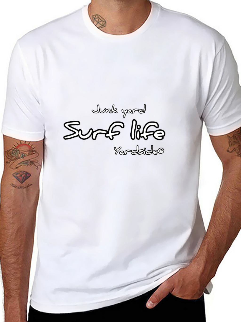 Junk Yard Surf Life Black Tee