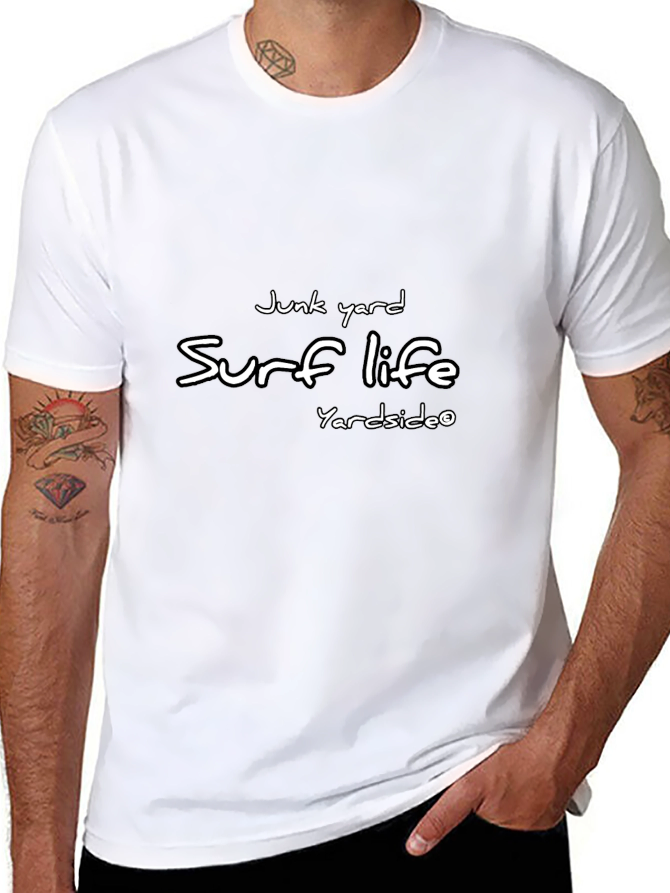 Junk Yard Surf Life Black Tee