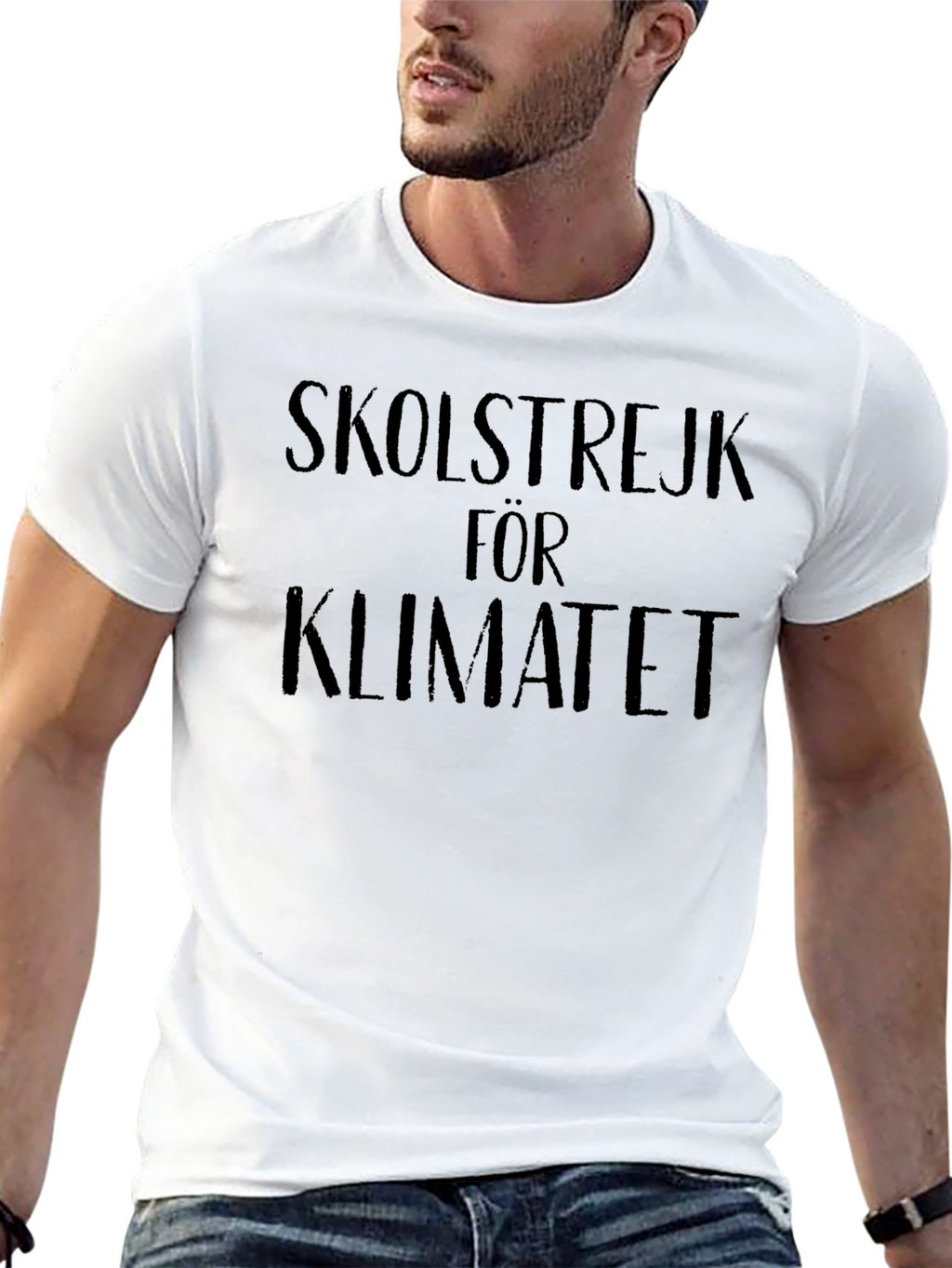 Skolstrejk För Klimatet Black T-Shirt