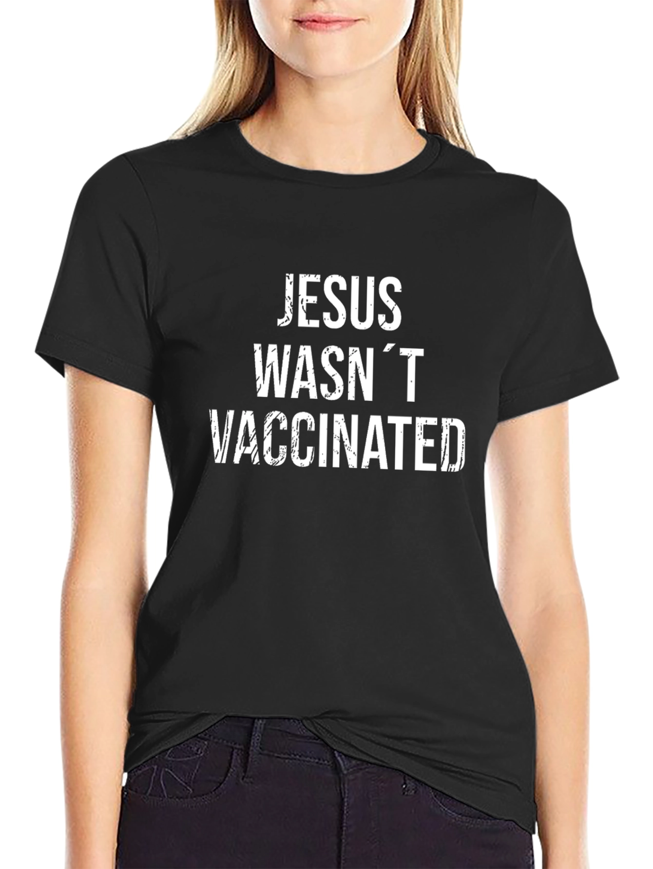 Jesus Wasnt Vaccinated Graphic Tee