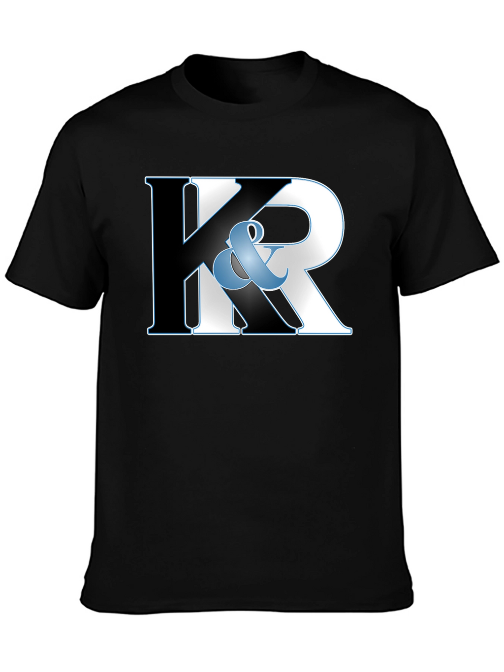 K & R Black Graphic T-Shirt