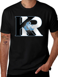 K & R Black Graphic T-Shirt