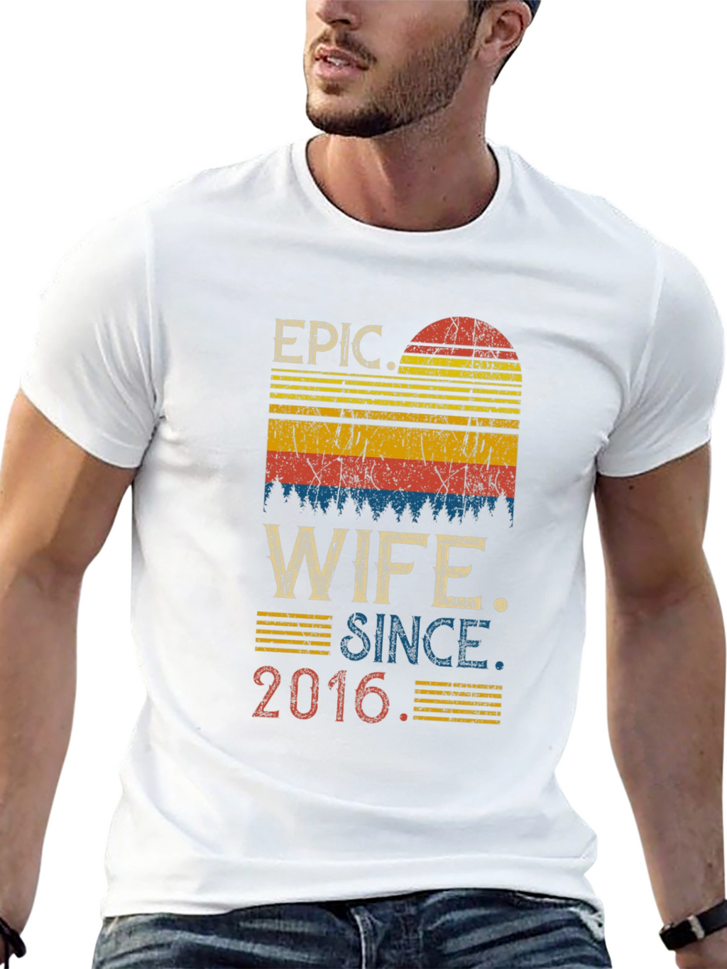 Epic Wife Since 2016 Graphic T-Shirt