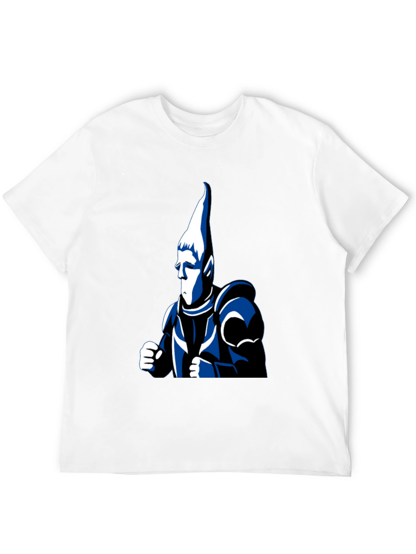 Black T-Shirt with Cartoon Knight Design