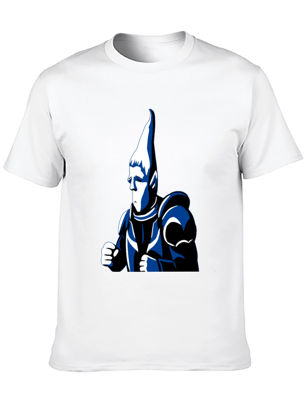 Black T-Shirt with Cartoon Knight Design