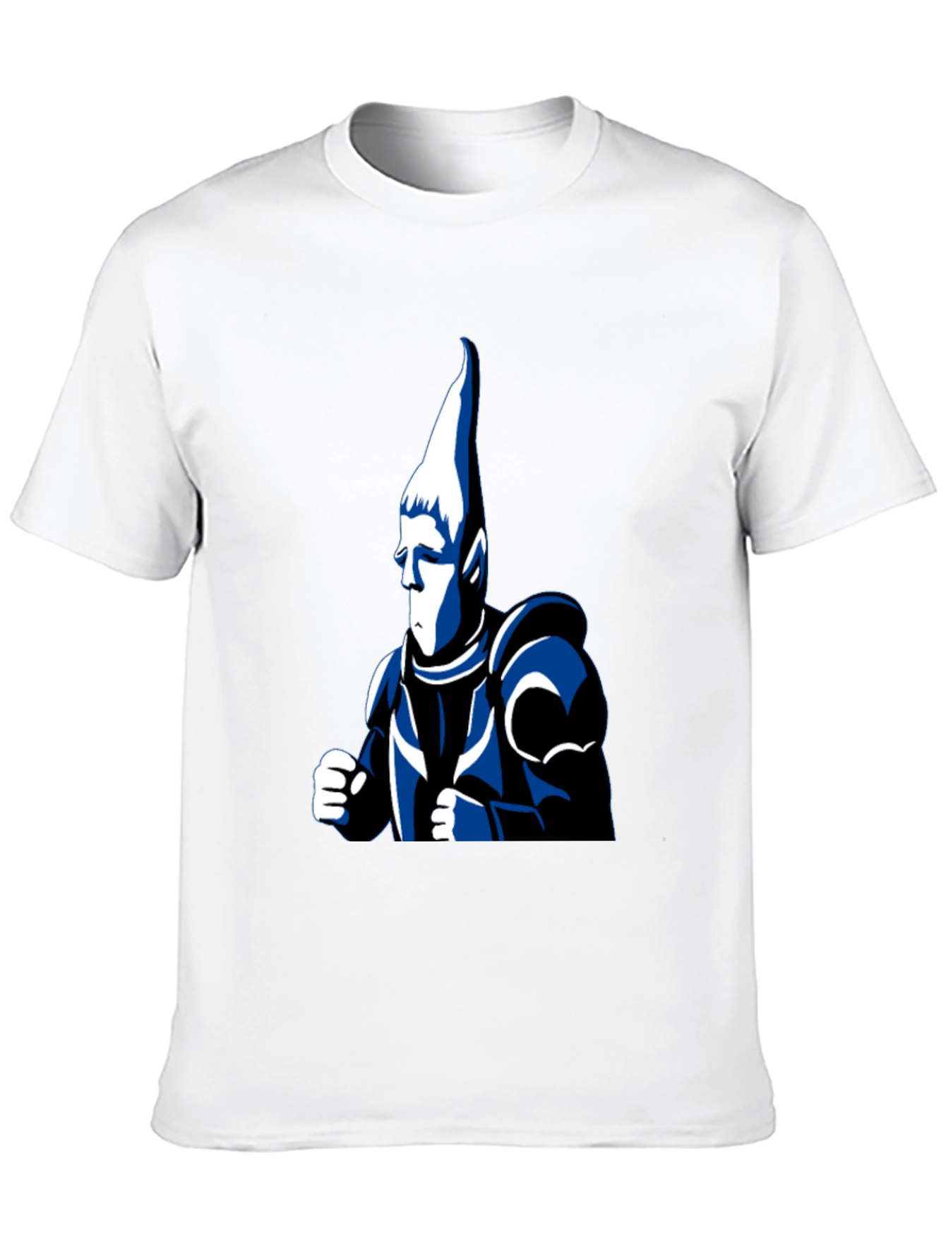 Black T-Shirt with Cartoon Knight Design