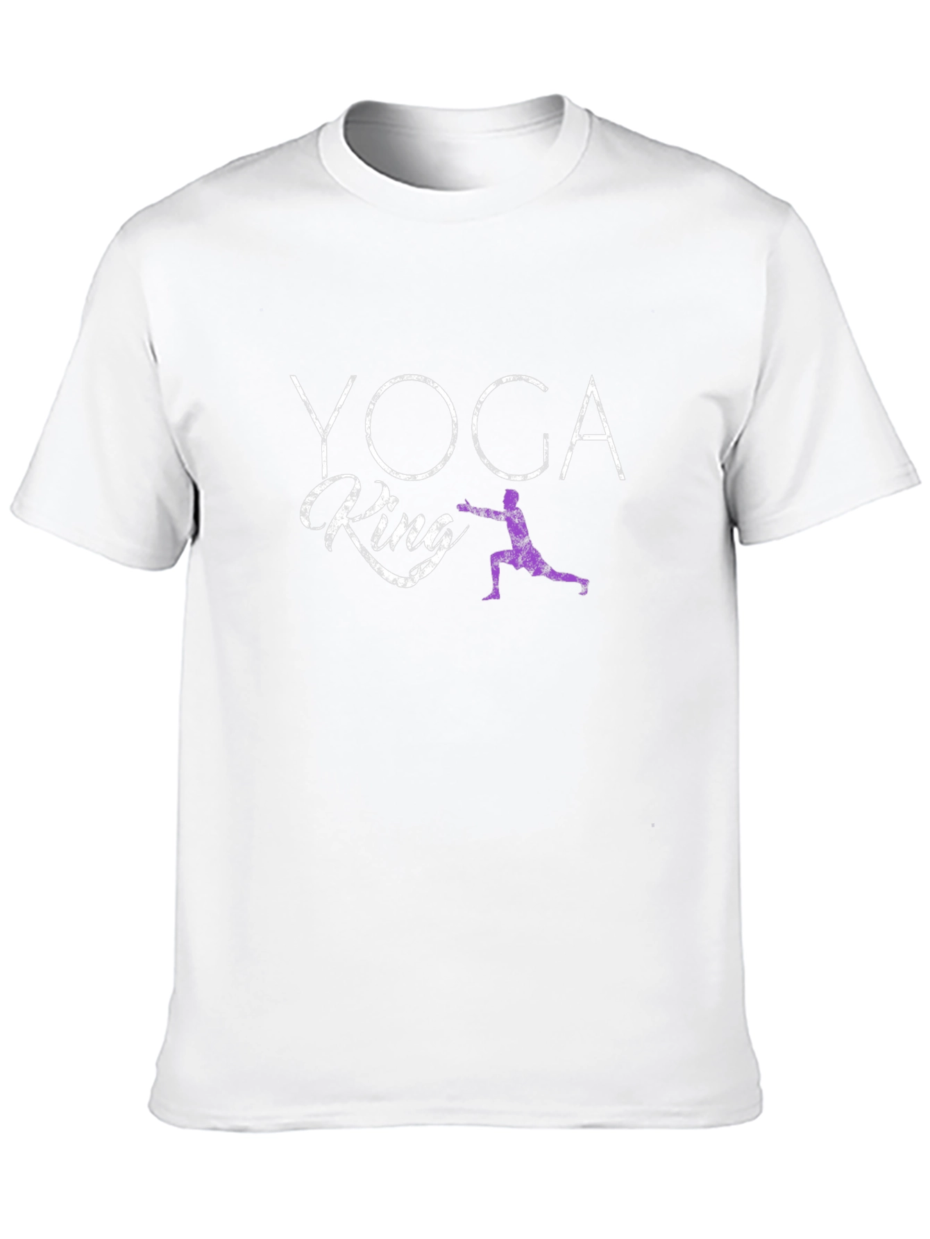 Yoga King Graphic Tee - Black Cotton T-Shirt