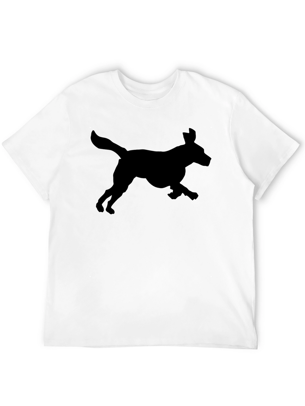 Dog Silhouette Black T-Shirt