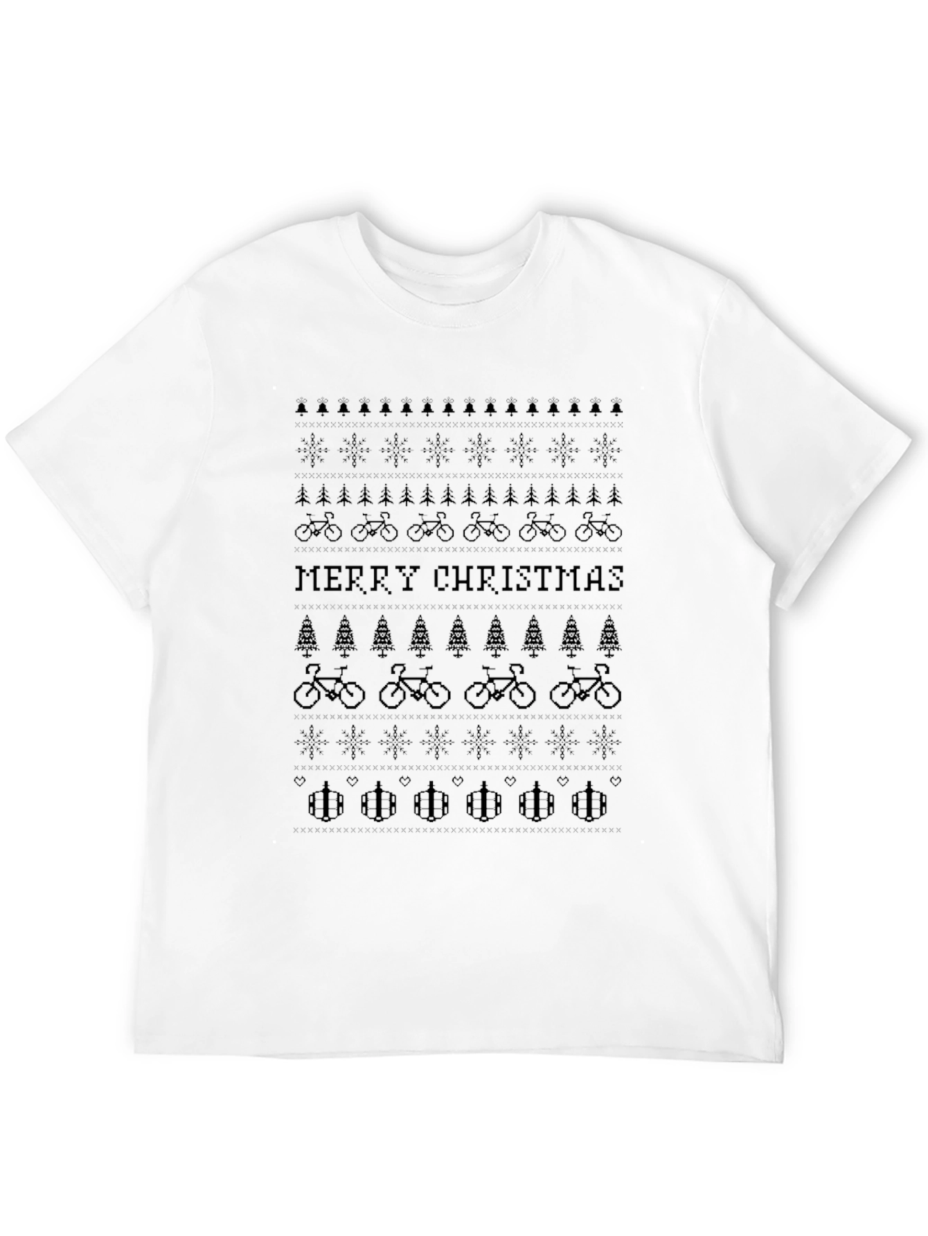 Funny Mountain Bike Christmas T-Shirt