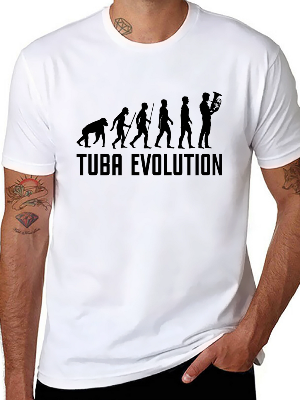 Tuba Evolution Black T-Shirt