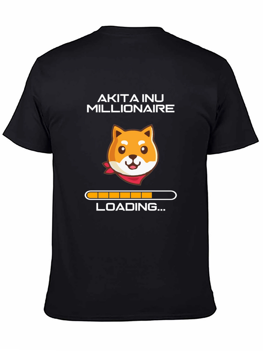 Akita Inu Millionaire Loading T-Shirt - Black