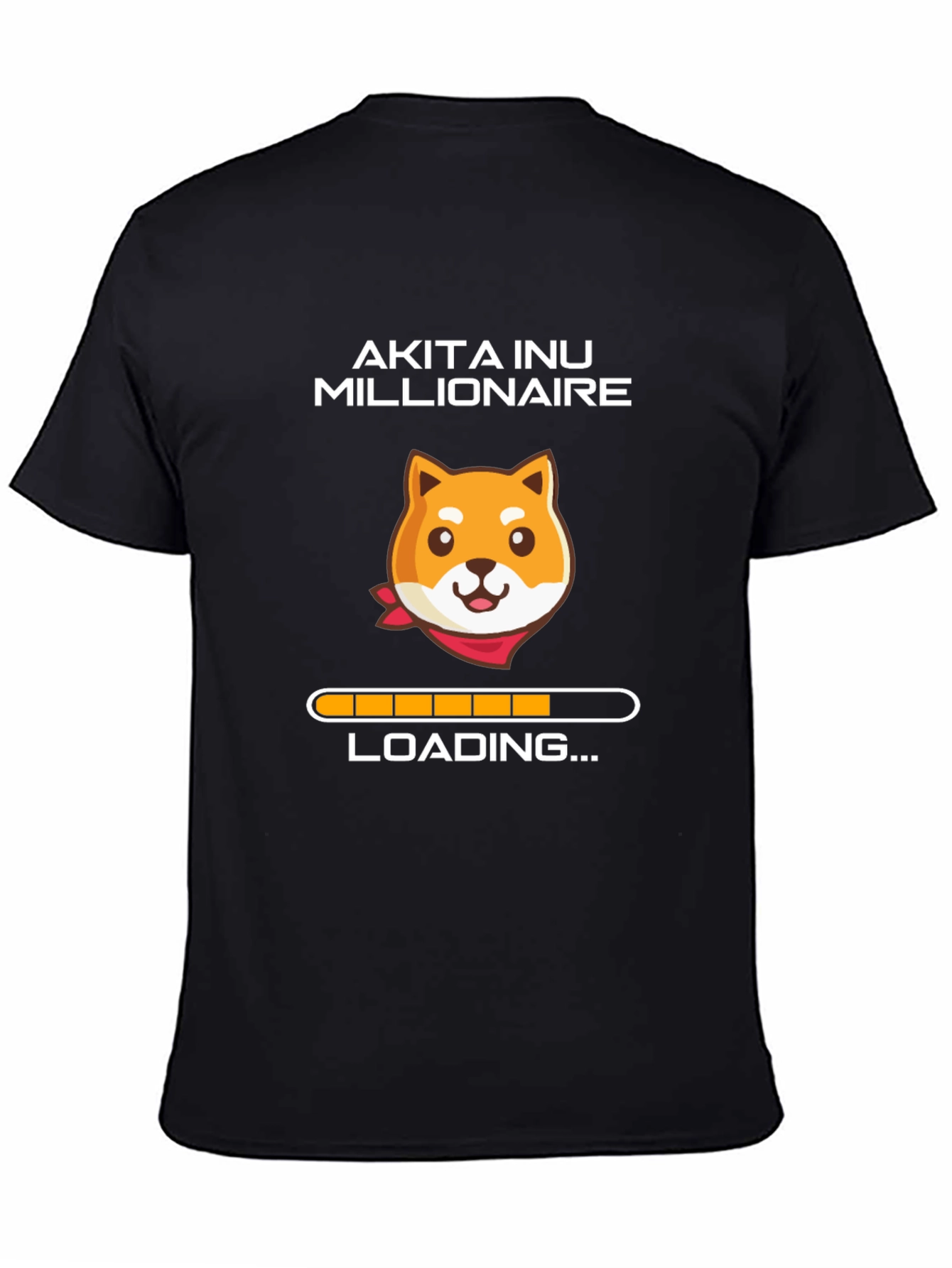 Akita Inu Millionaire Loading T-Shirt - Black