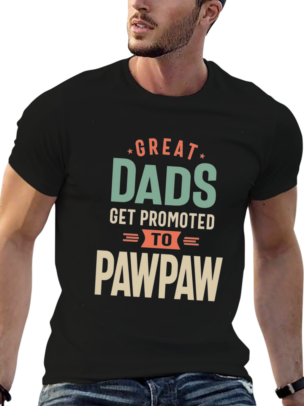Great Dads Promoted to Pawpaw T-Shirt