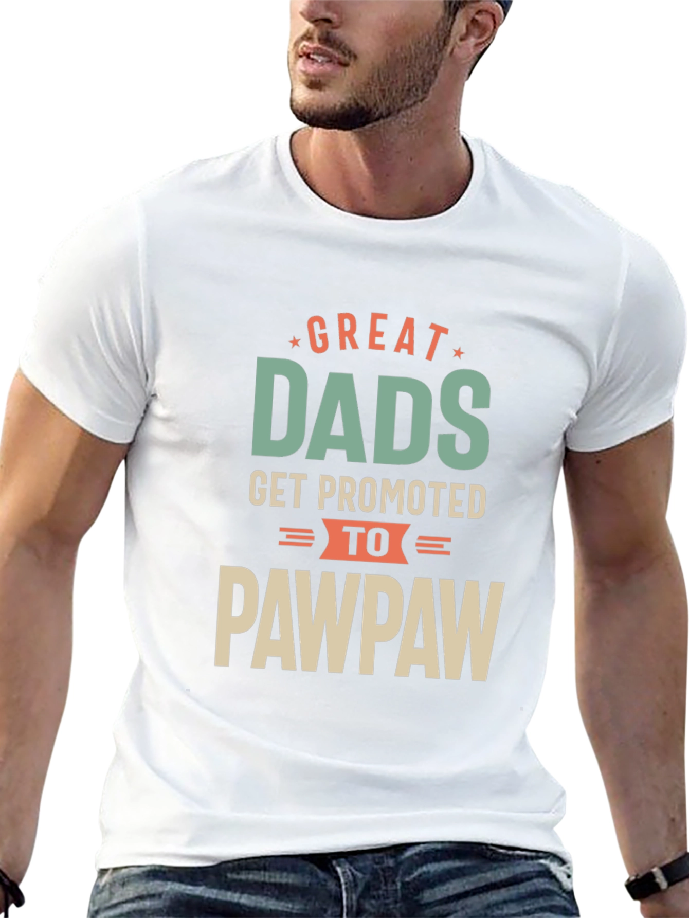 Great Dads Promoted to Pawpaw T-Shirt