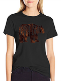 Papa Bear T-Shirt - Mens Black Crew Neck Tee