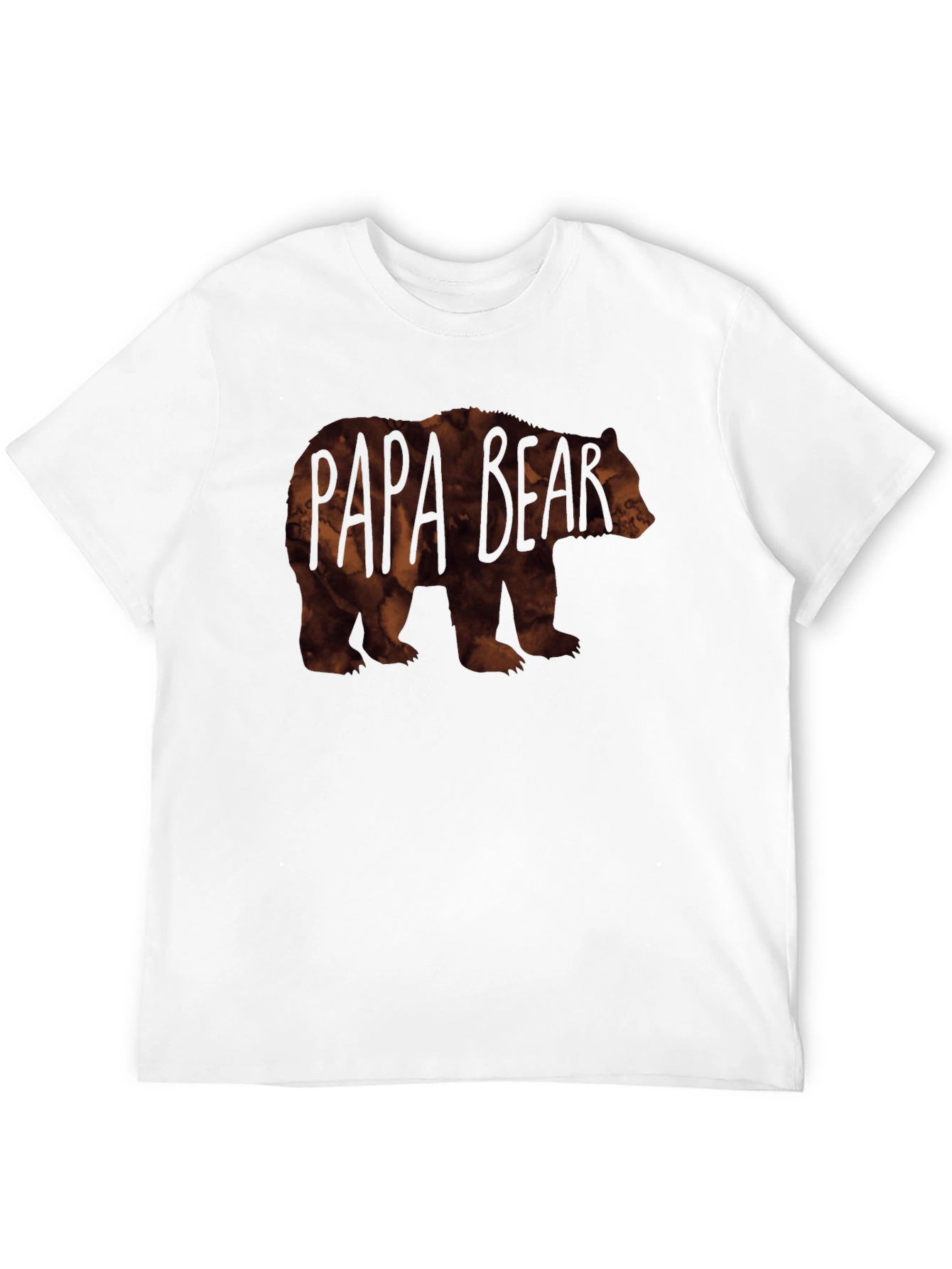 Papa Bear T-Shirt - Mens Black Crew Neck Tee
