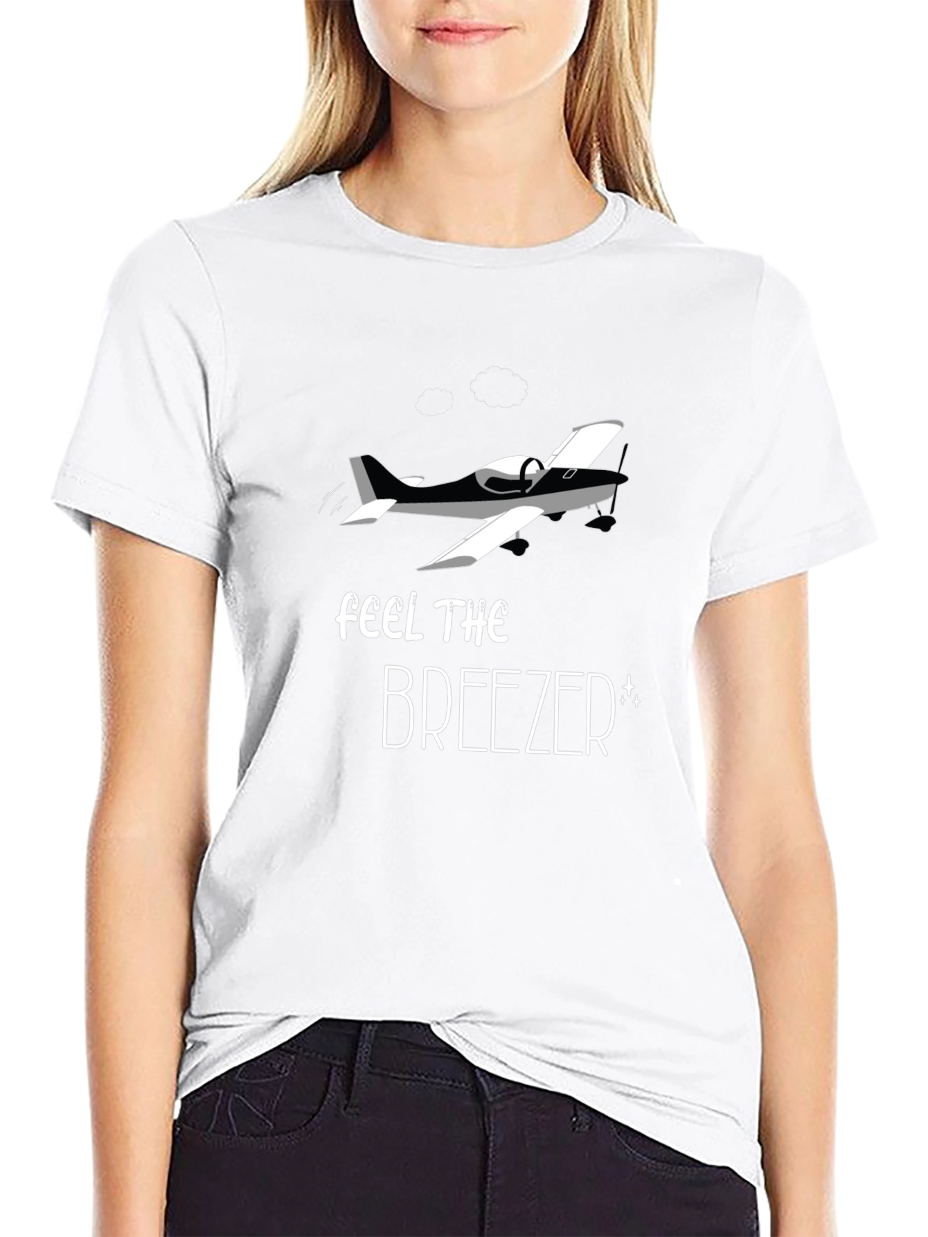 Feel the Breezer T-Shirt - Airplane Graphic Tee