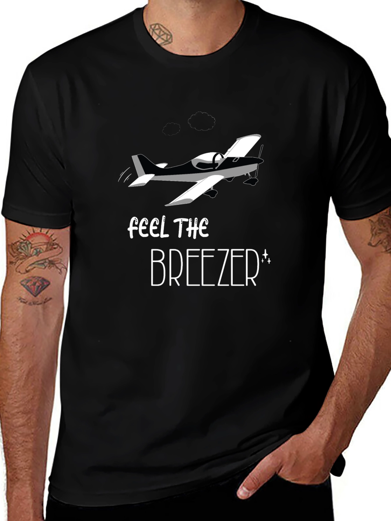 Feel the Breezer T-Shirt - Airplane Graphic Tee