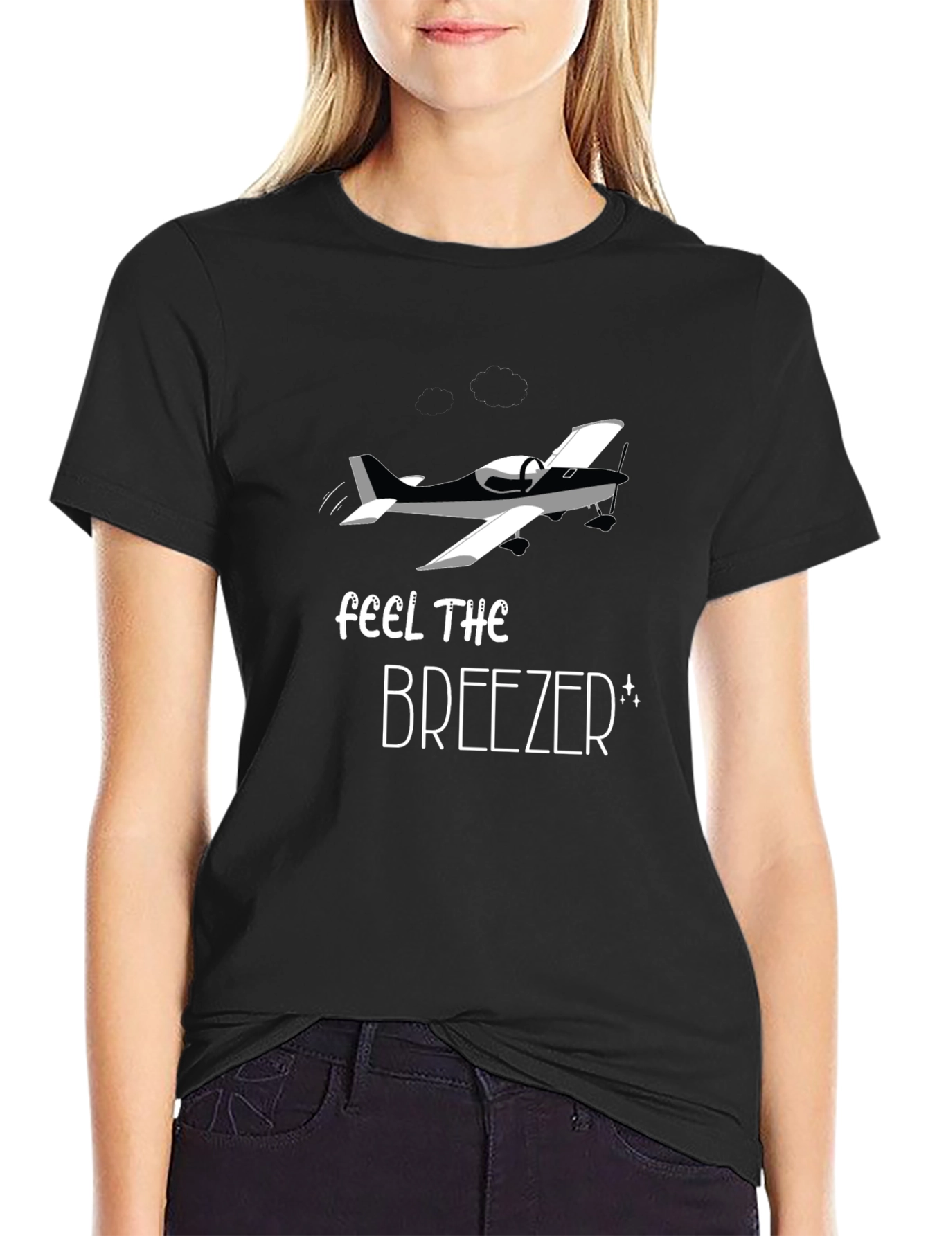 Feel the Breezer T-Shirt - Airplane Graphic Tee