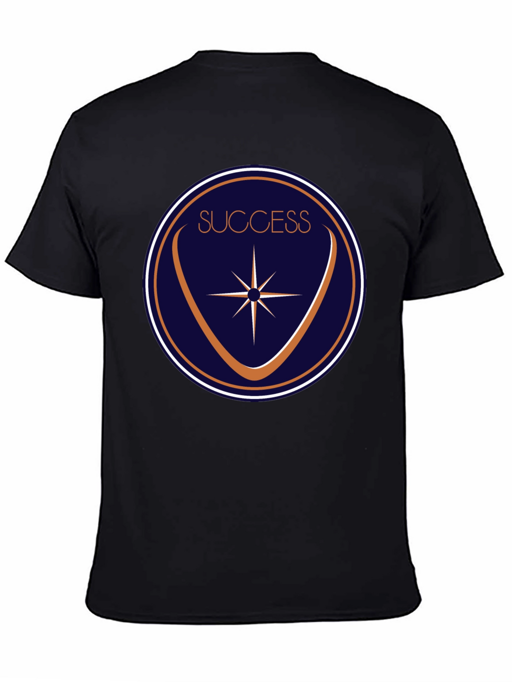 Success Circle Graphic Black T-Shirt