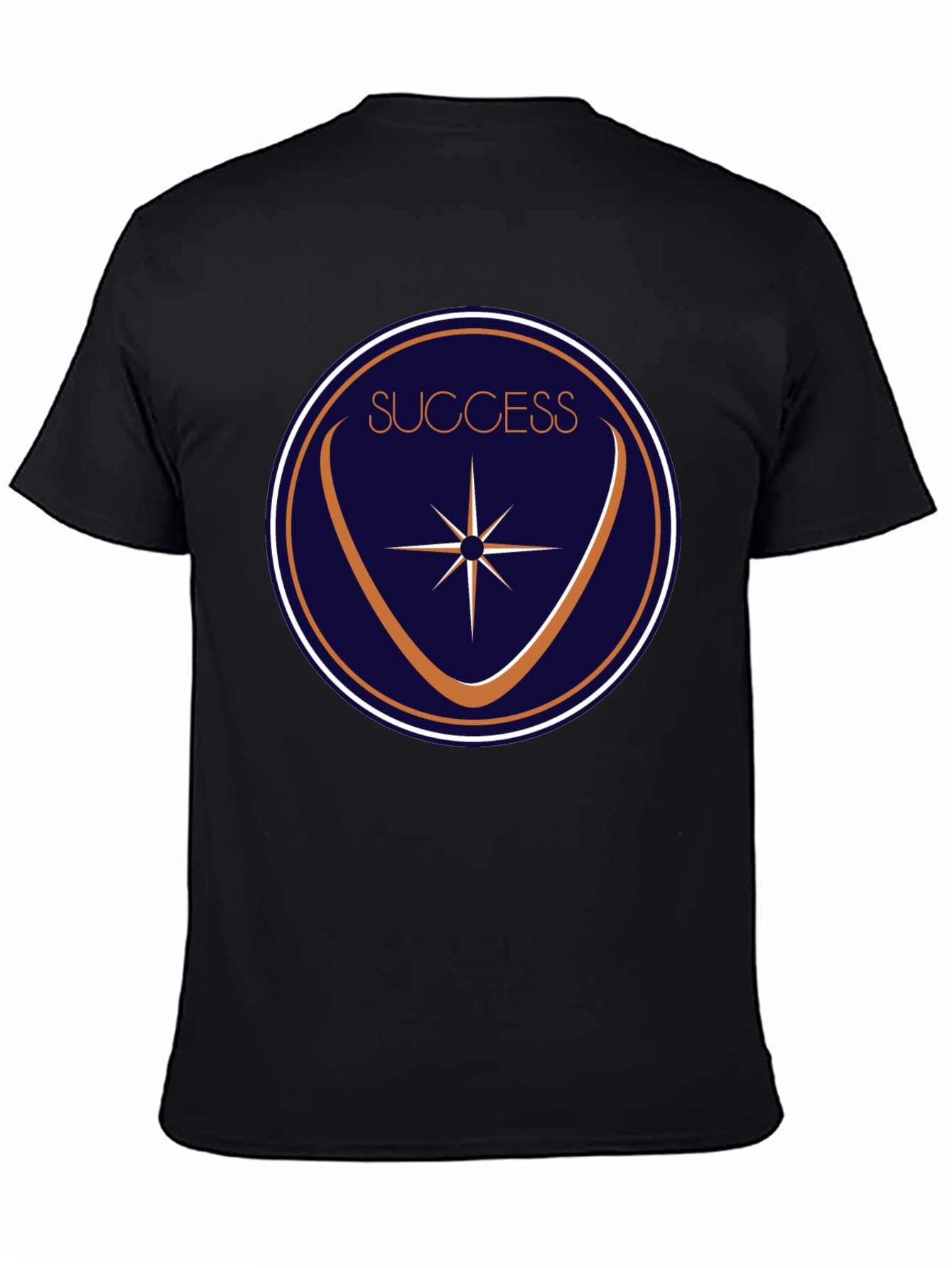 Success Circle Graphic Black T-Shirt