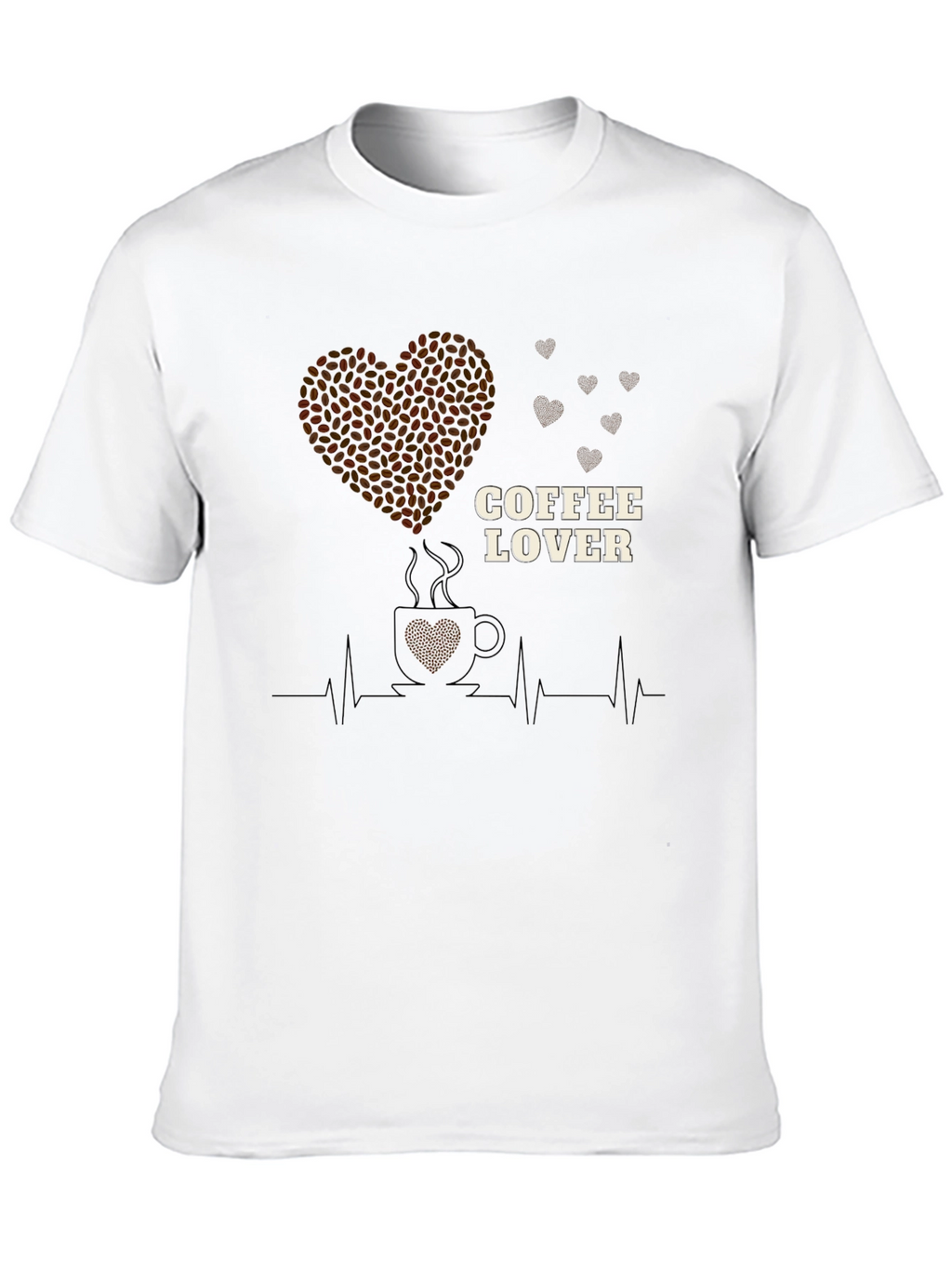 Coffee Lover Heartbeat T-Shirt