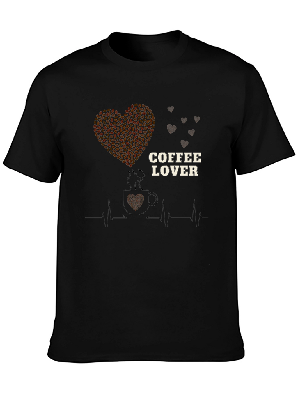Coffee Lover Heartbeat T-Shirt