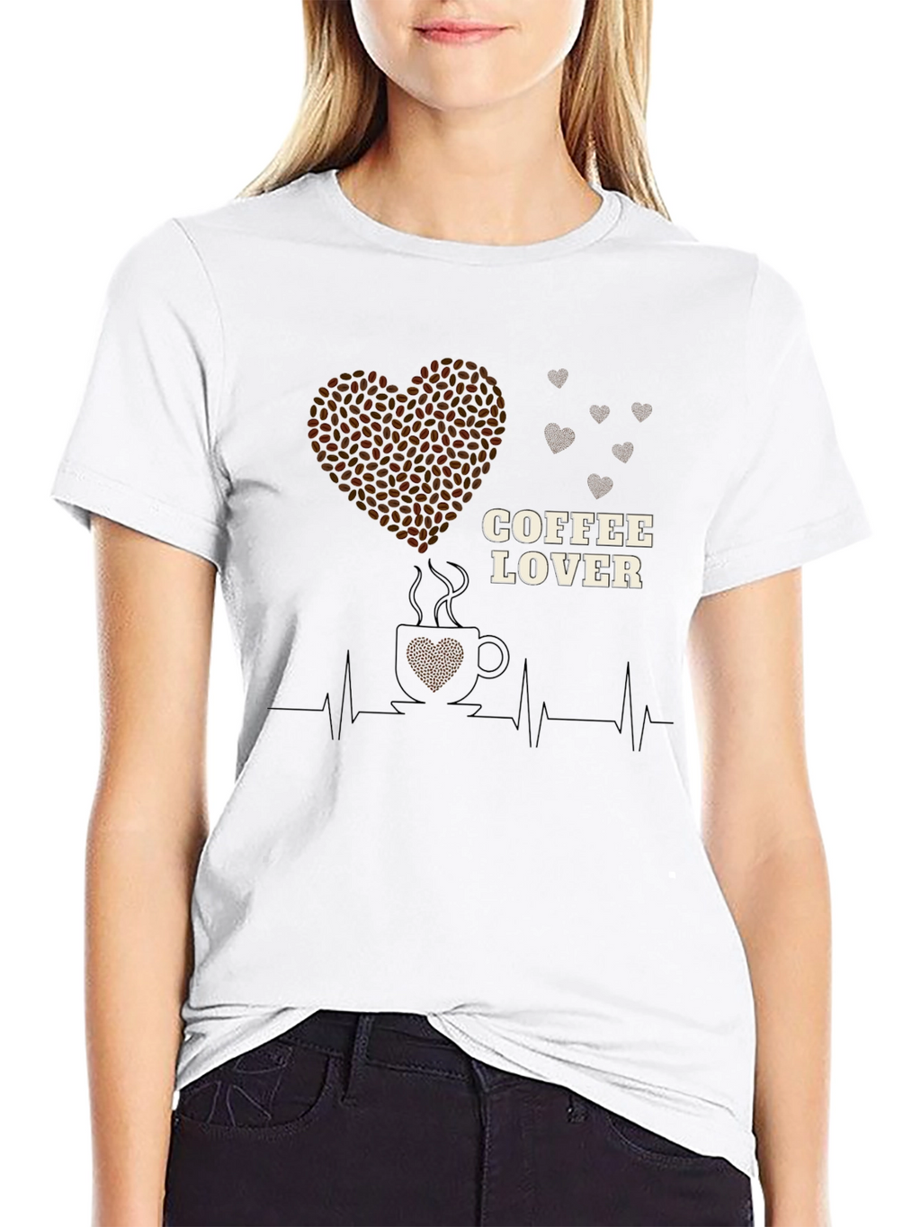 Coffee Lover Heartbeat T-Shirt