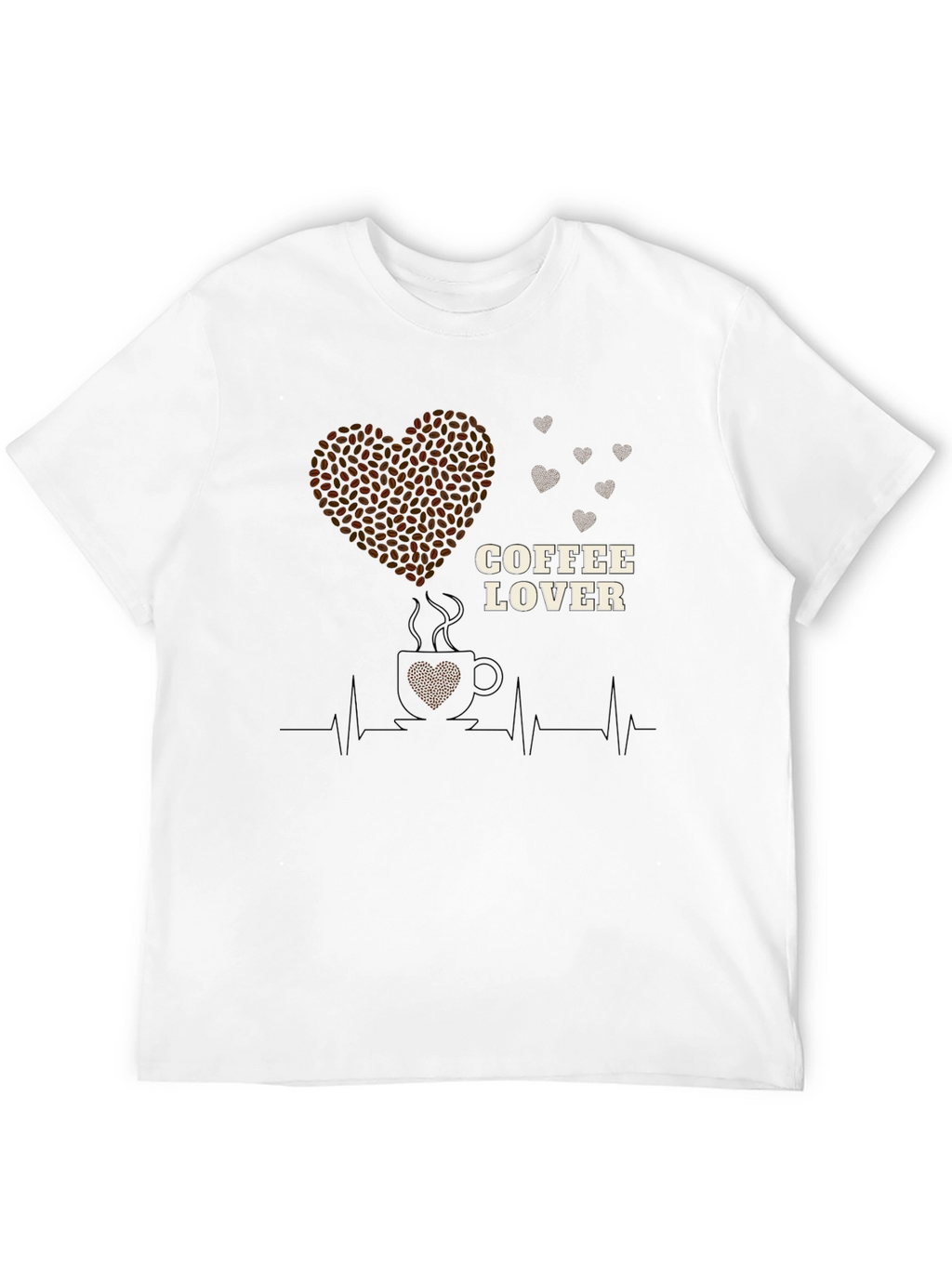 Coffee Lover Heartbeat T-Shirt
