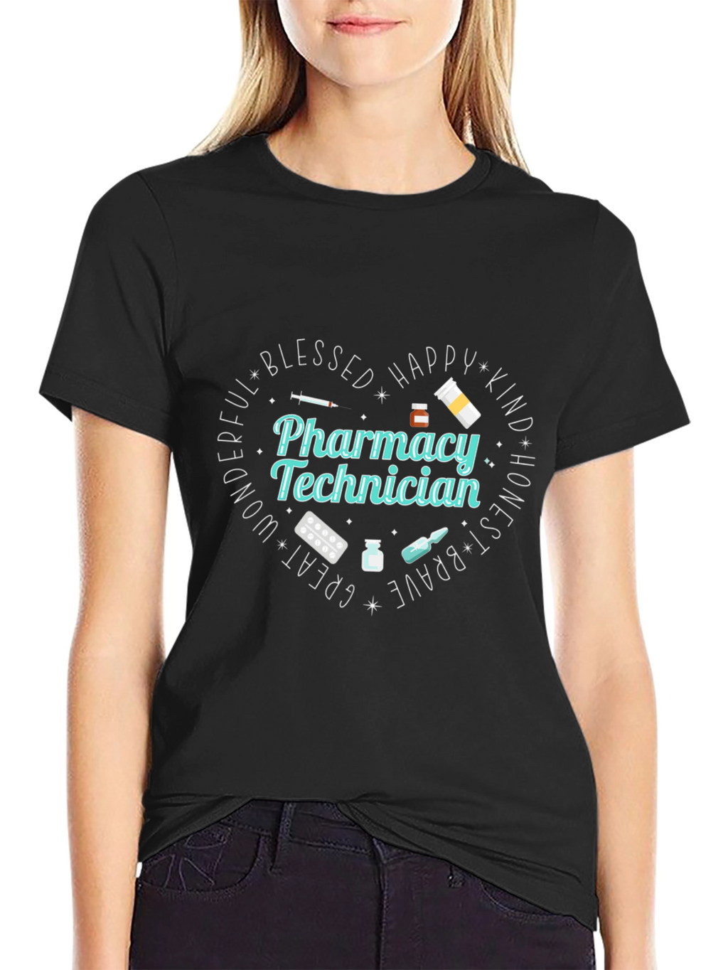 Pharmacy Technician Heart T-Shirt