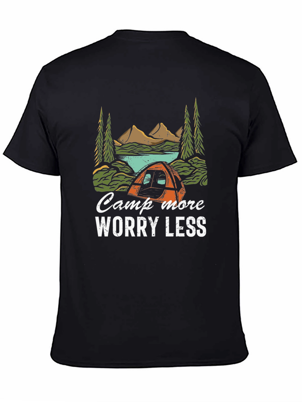 Camp More Worry Less Graphic Tee