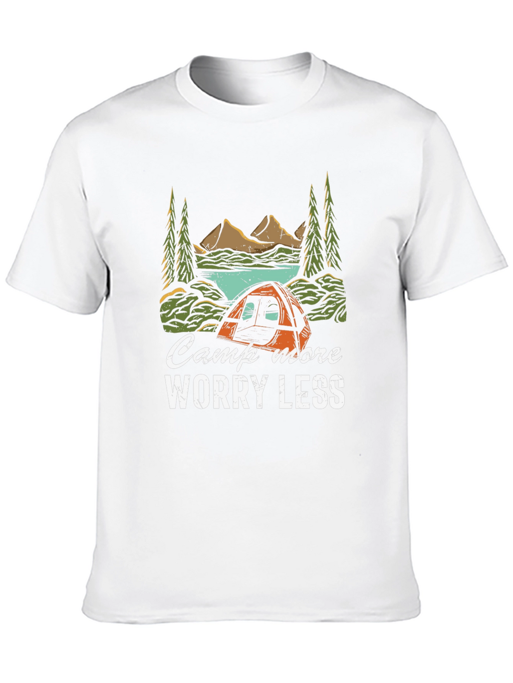 Camp More Worry Less Graphic Tee