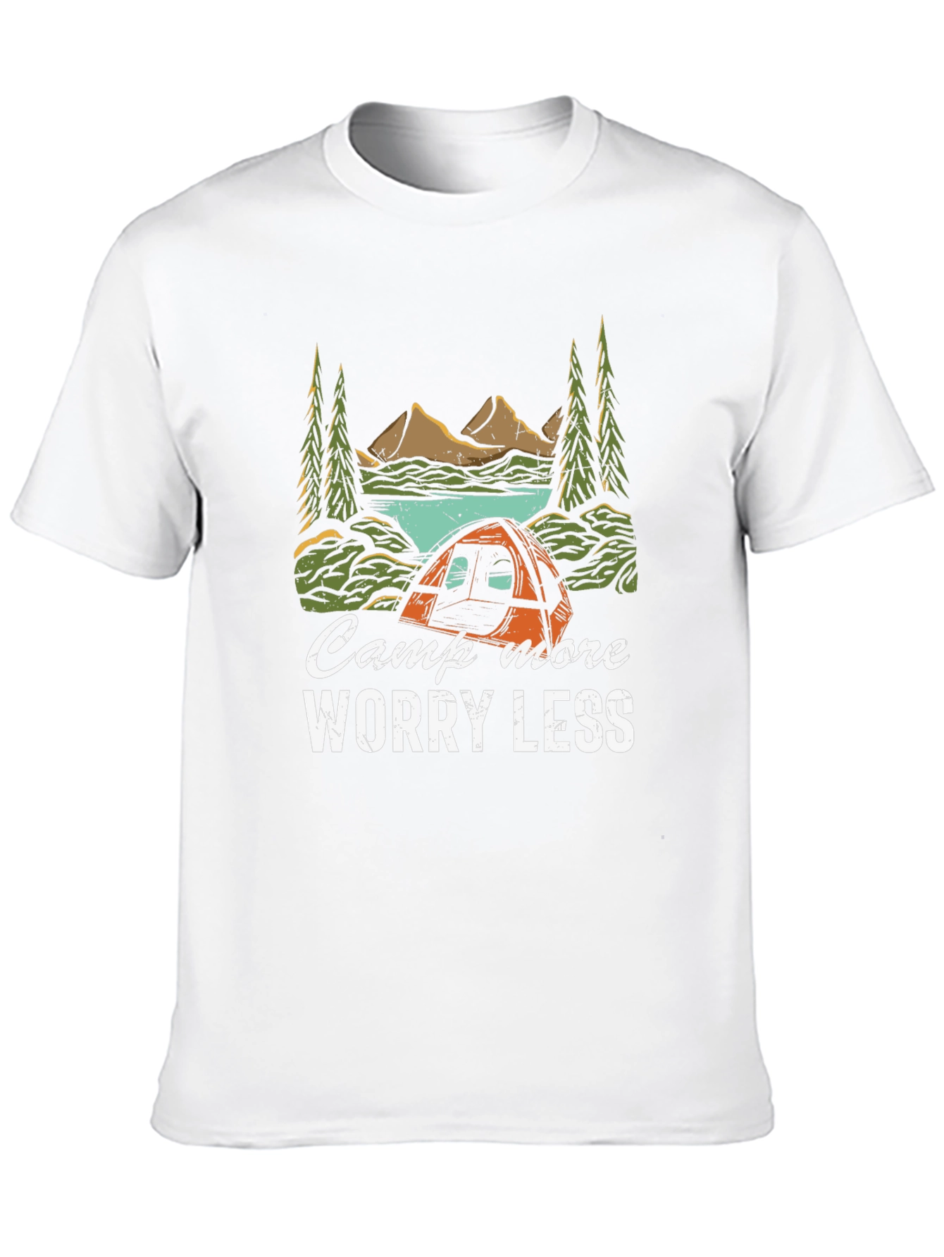 Camp More Worry Less Graphic Tee