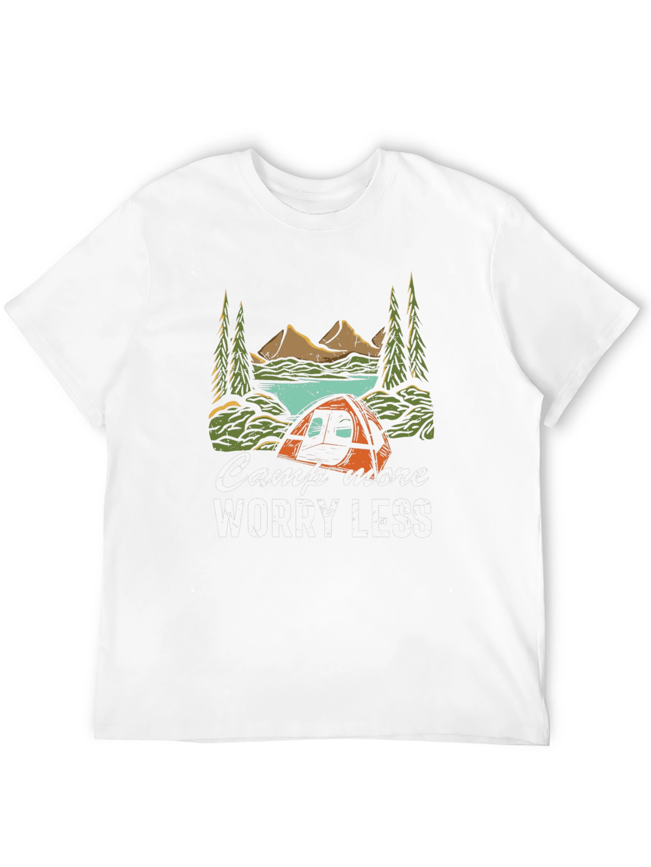 Camp More Worry Less Graphic Tee
