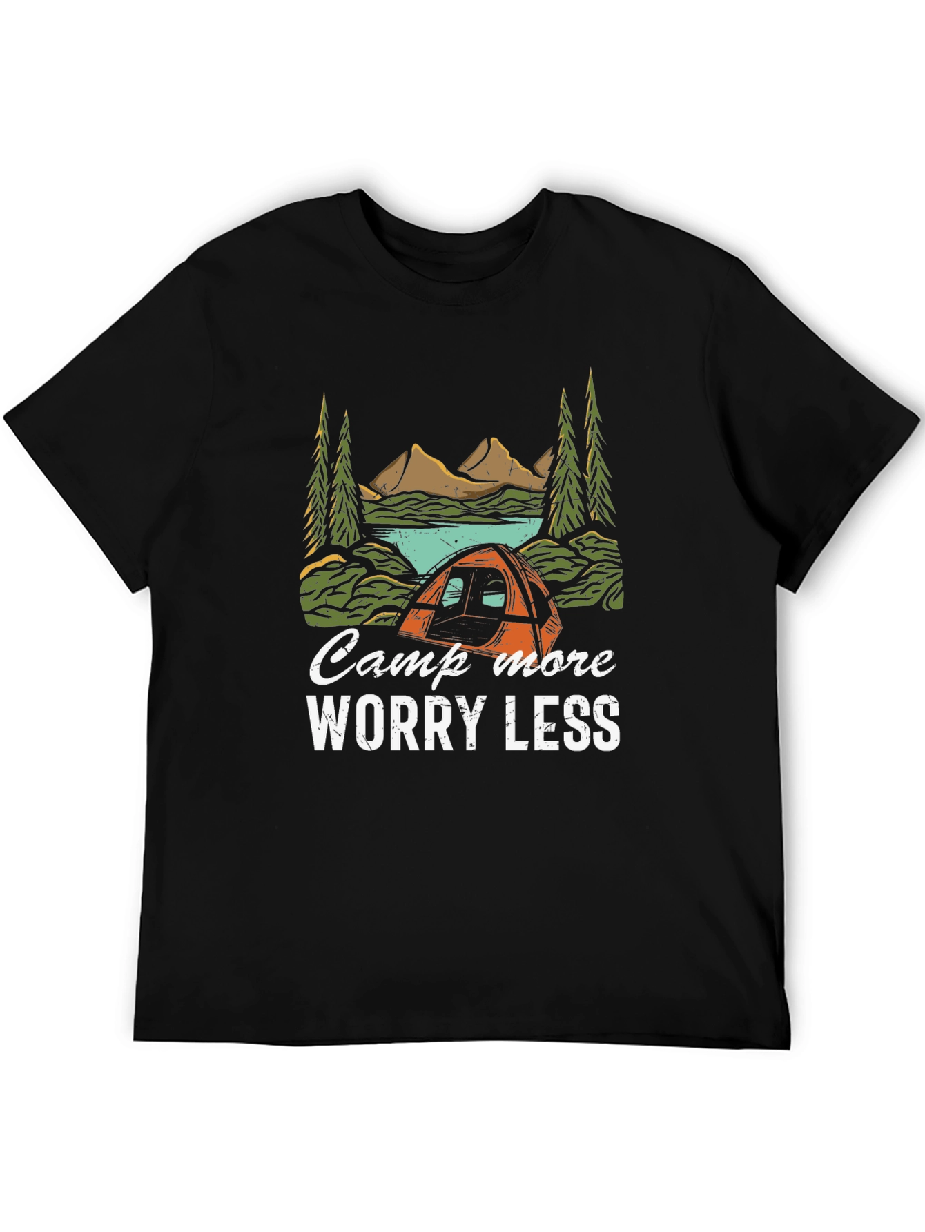 Camp More Worry Less Graphic Tee